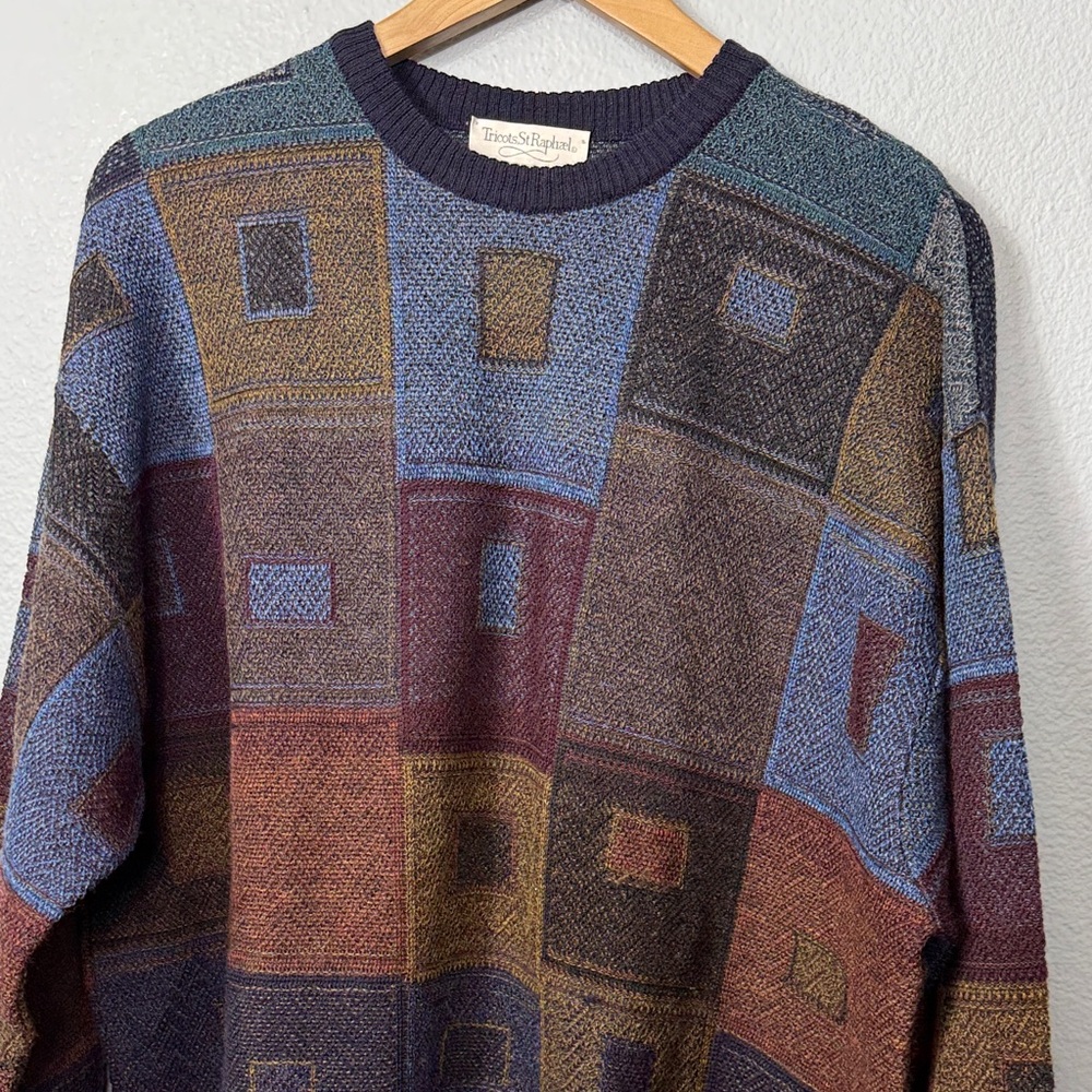 Vintage Tricots St. Raphael‎ Patterned Sweater